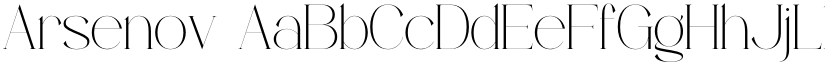 Arsenov font
