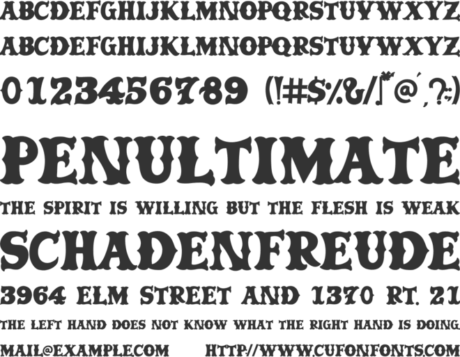 Caskford font preview