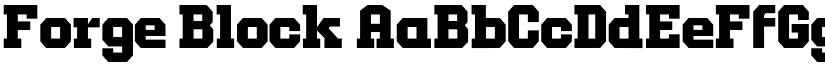 Forge Block font