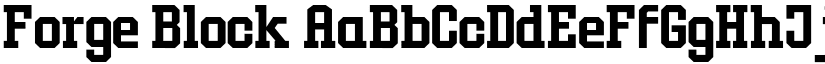 Forge Block font