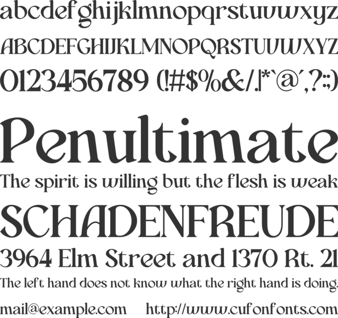 Asah font preview