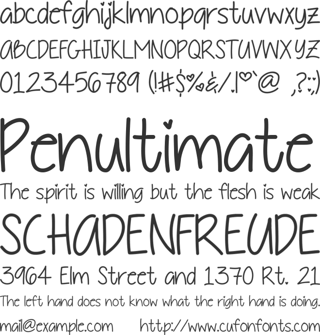 DaddysGirl font preview