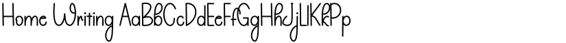 Home Writing font download