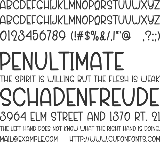 Paper Notes font preview