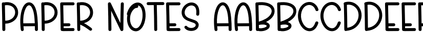 Paper Notes font
