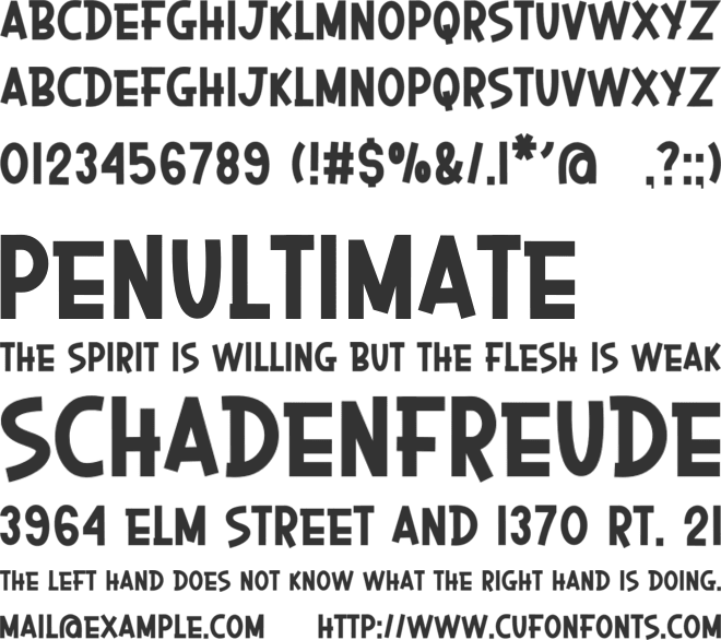 Varsity Spirit font preview