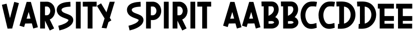 Varsity Spirit font