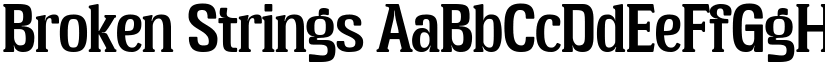 Broken Strings font download
