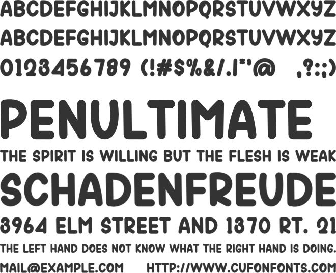 Sans Beach font preview
