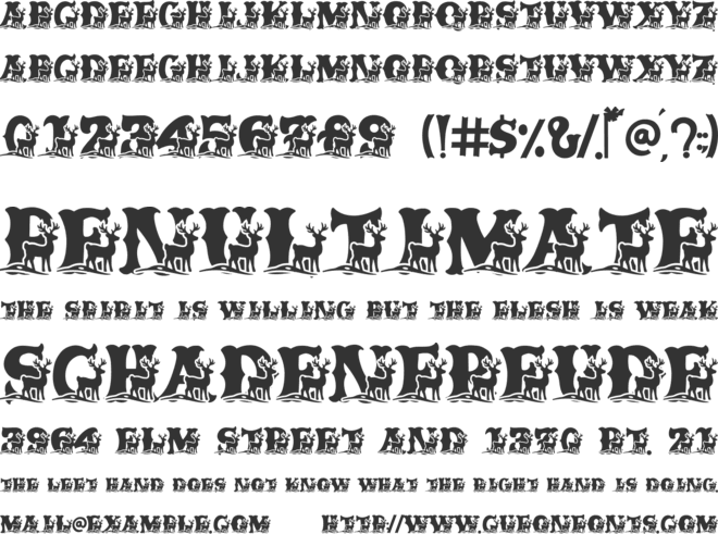 Caskford Winter font preview