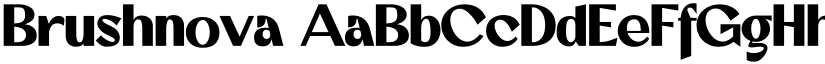 Brushnova font