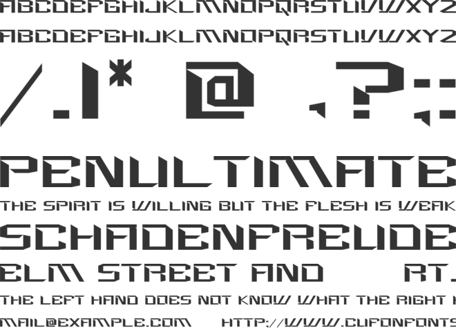 FT Nexrion font preview