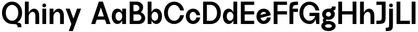 Qhiny font