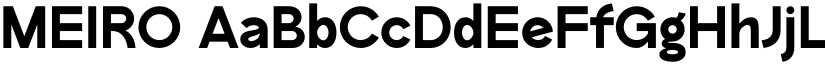 MEIRO font