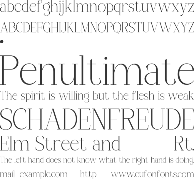 MAGLENZ font preview