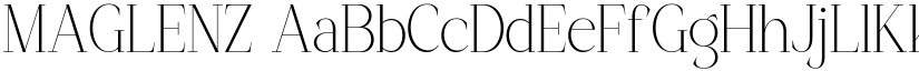 MAGLENZ font