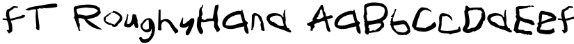 FT RoughyHand font download