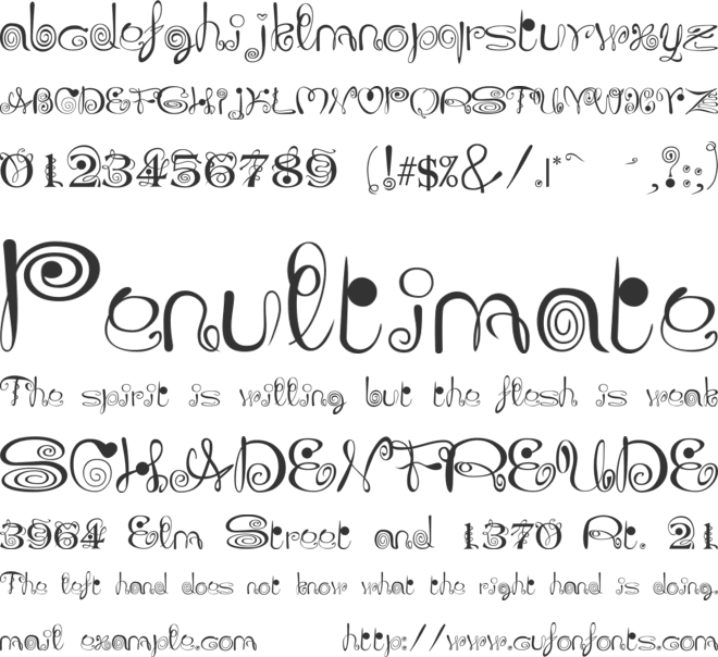 JoliScript font preview