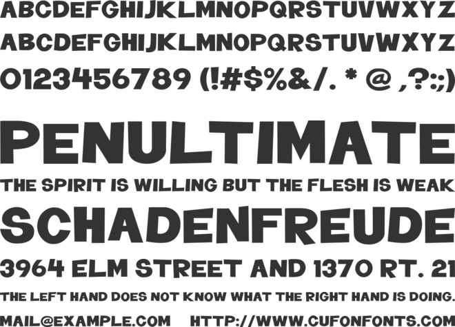 TELETOON Custom font preview
