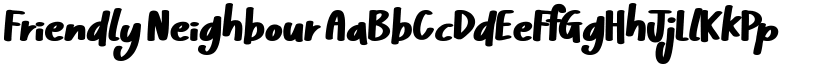 Friendly Neighbour font download
