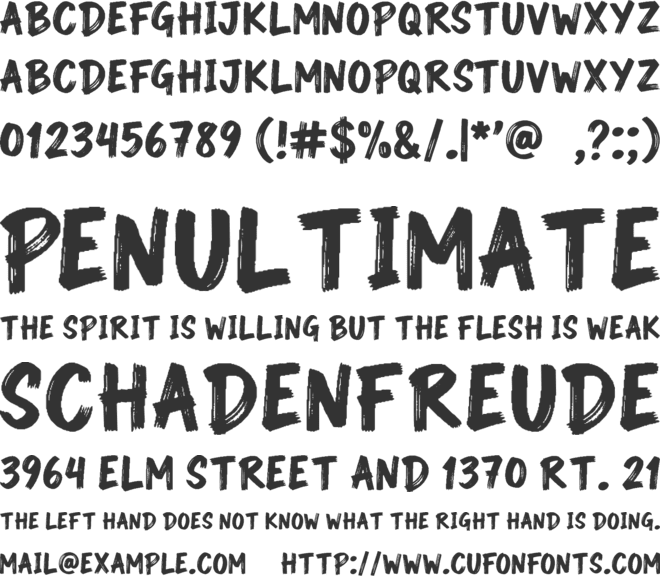QuakDuck font preview