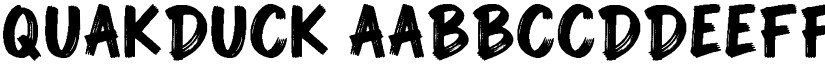 QuakDuck font