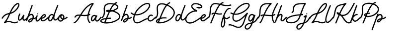 Lubiedo font download
