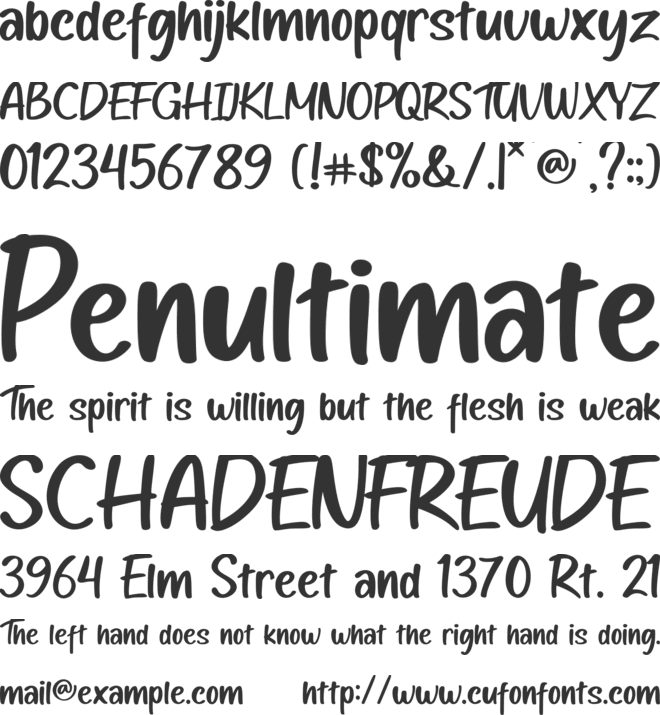 Miau Miou font preview