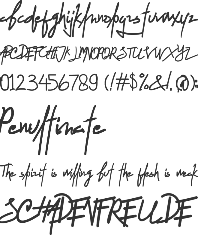 Smile of Cinderella font preview