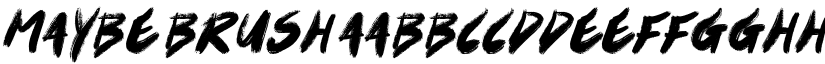 Maybe Brush font download