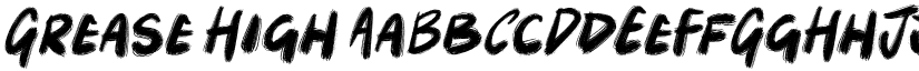 Grease High font download