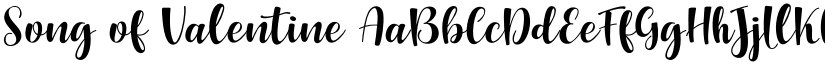 Song of Valentine font download