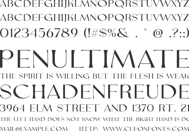 Valen Valentine Serif font preview