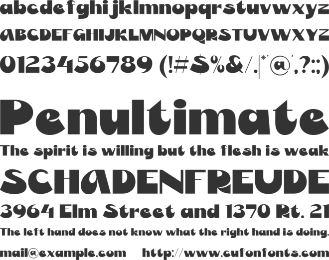 Slito font preview