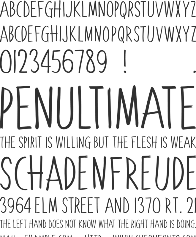 Lemonade Stand font preview