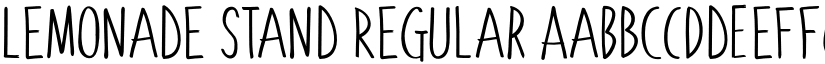 Lemonade Stand Regular font