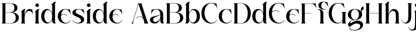 Brideside font download