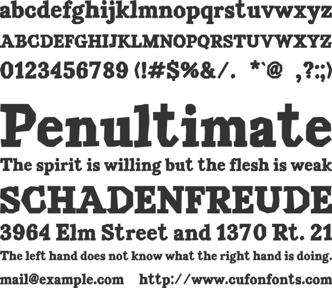 Union Rodeo font preview