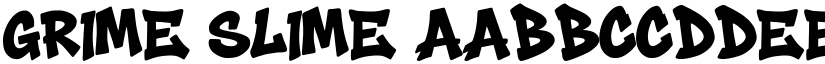 Grime Slime font