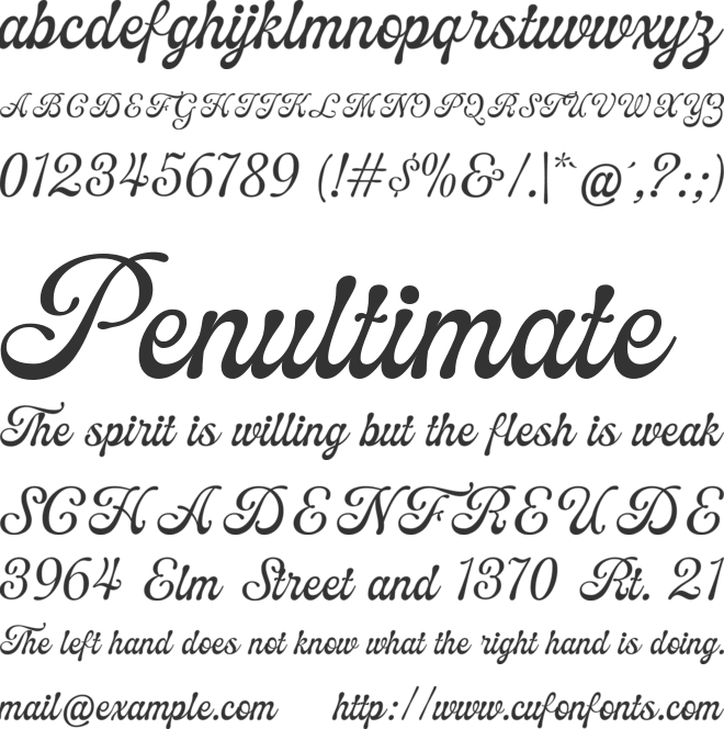 Wonderful Vintages font preview