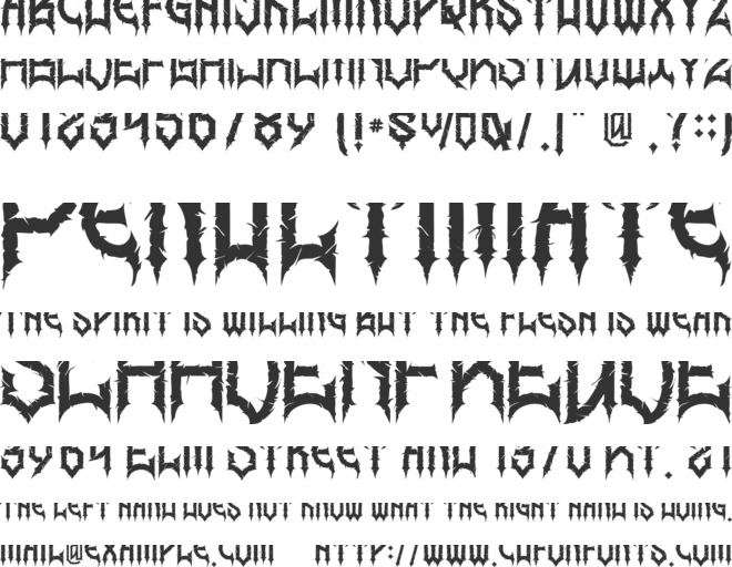 Ravenmorth - Personal use font preview