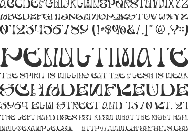 Dream theatrion-Personal use font preview