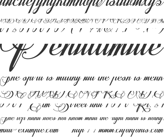 Valentique - Personal use font preview