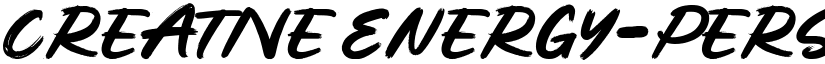 Creative Energy-Personal use font