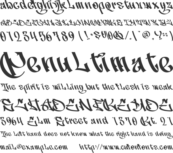 Aerolt-Personal use font preview