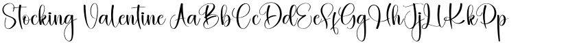 Stocking Valentine font