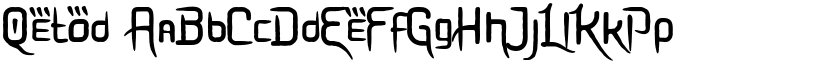 Qetod font
