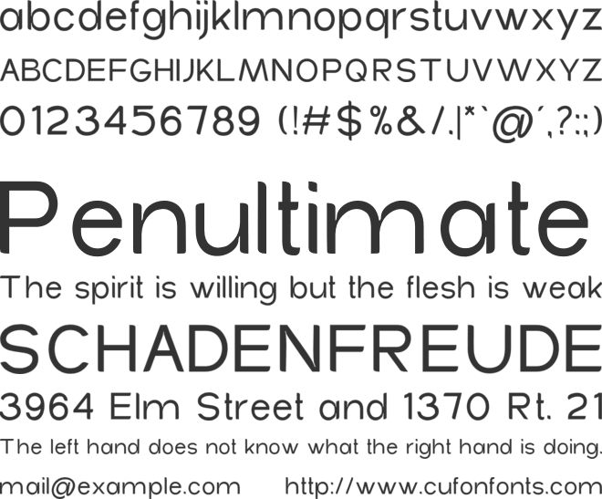 Gratav font preview