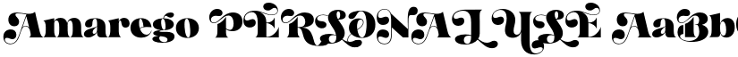 Amarego PERSONAL USE font download
