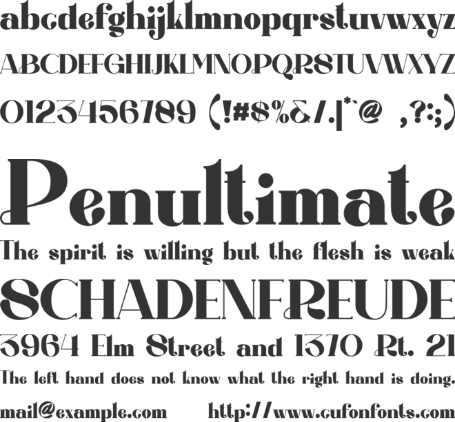 Ragita font preview